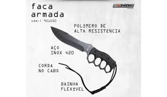 Faca NTK Armada com Empunhadura de Polímero (mostruário)