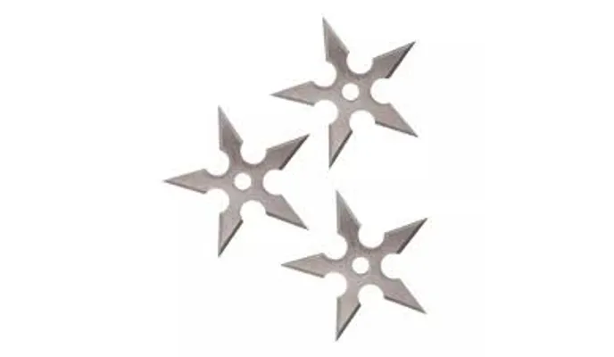 3X ESTRELA NINJA DE ARREMESSO TÁTICA MYOKO NTK COM ESTOJO