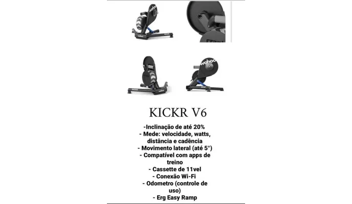 Rolo de Treino Smart Wahoo Kickr V6