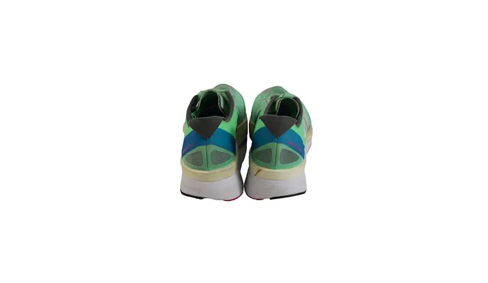 Tênis Adizero Boston 11 -Cor: Verde Neon + Azul - Tamanho: 45 (USADO)