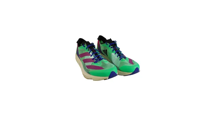 Tênis Adidas Adizero Takumi sen 9 - Cor: Verde Neon + Azul -  Tamanho: 45BR (USADO)