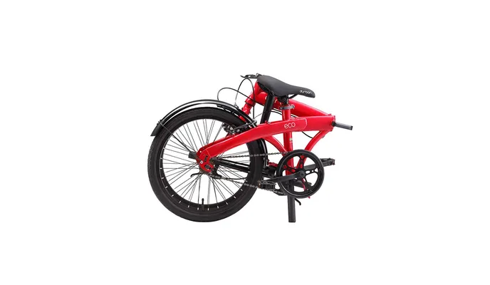 Bike dobrável Aro 20 Eco de 1 marcha e quadro de aço Durban Vermelho (Mostruário)