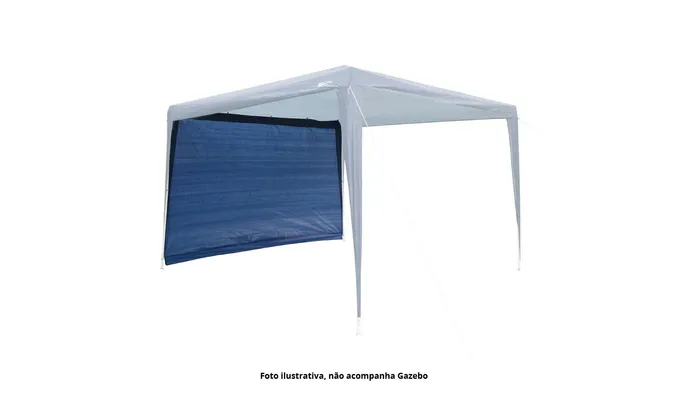 Parede para Gazebo modelo Trixx NTK na medida 3m x 1,85m - AZUL (MOSTRUÁRIO)