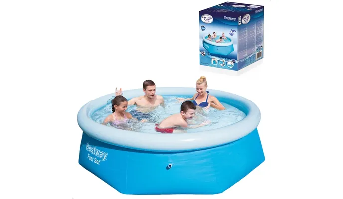 ​Piscina Inflável 2300 Litros Fast Set 2,44m X 66cm Bestway (MOSTRUÁRIO)