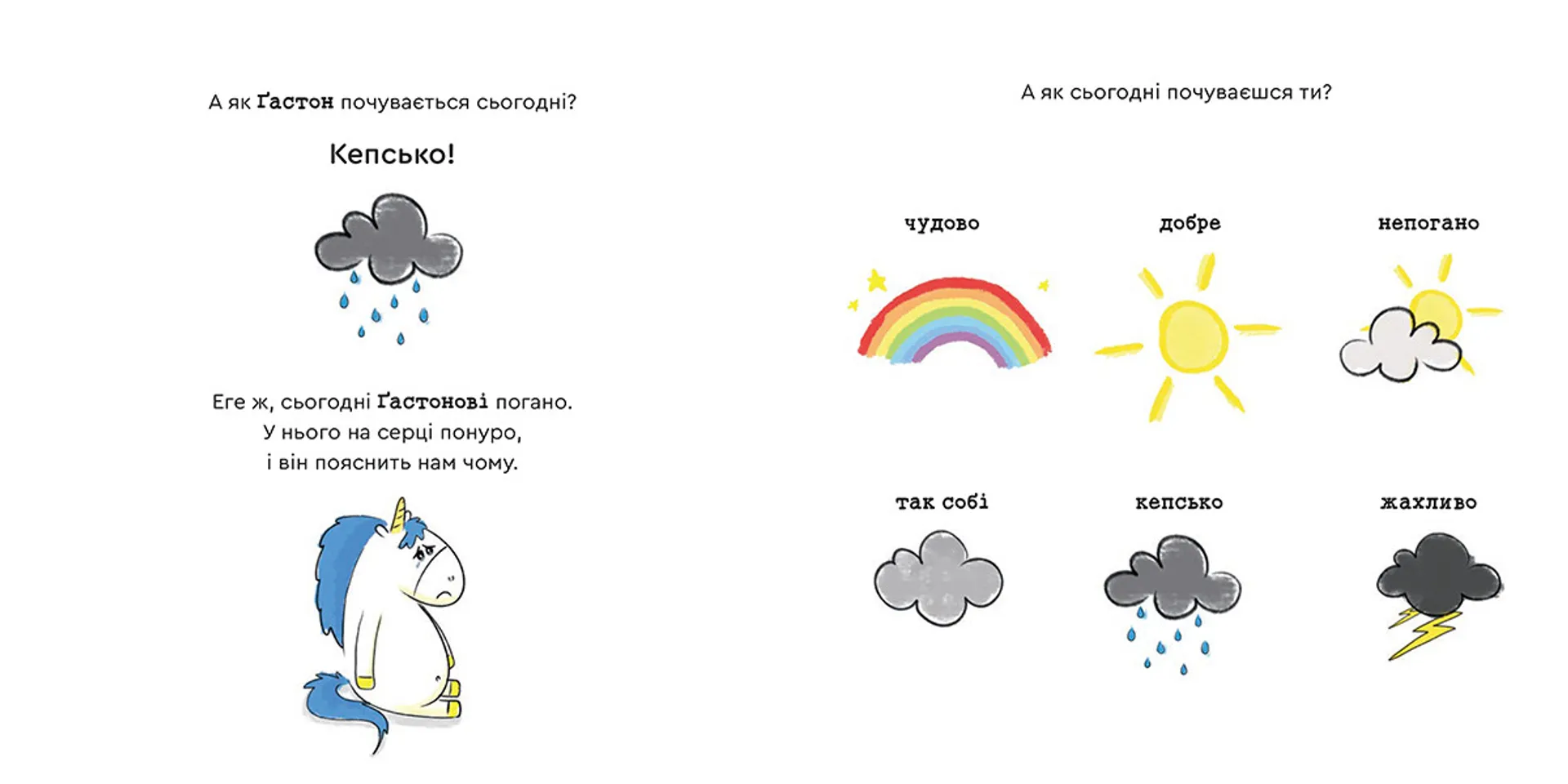 Емоції Ґастона. Я сумую
