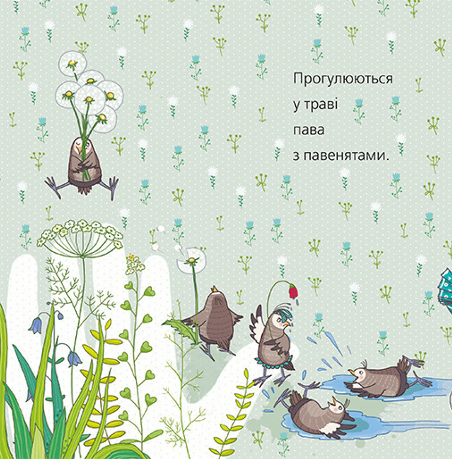 Пава з павенятами