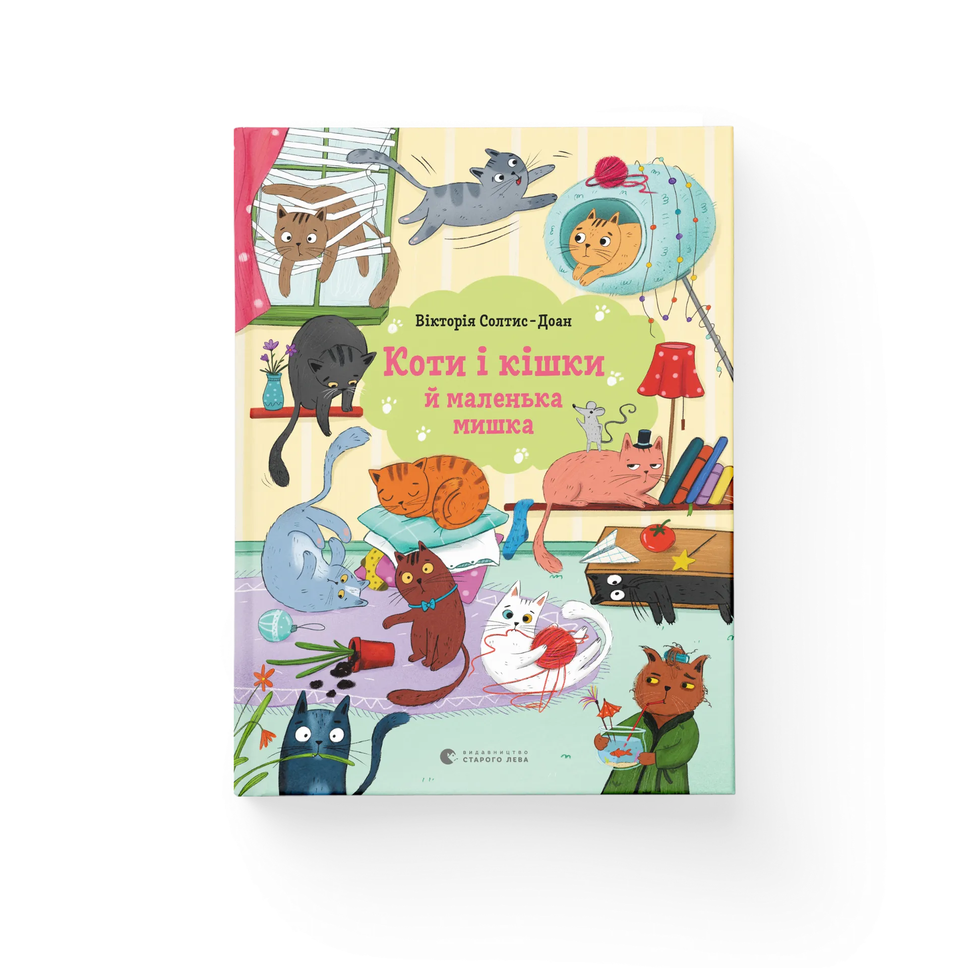 Коти і кішки й маленька мишка