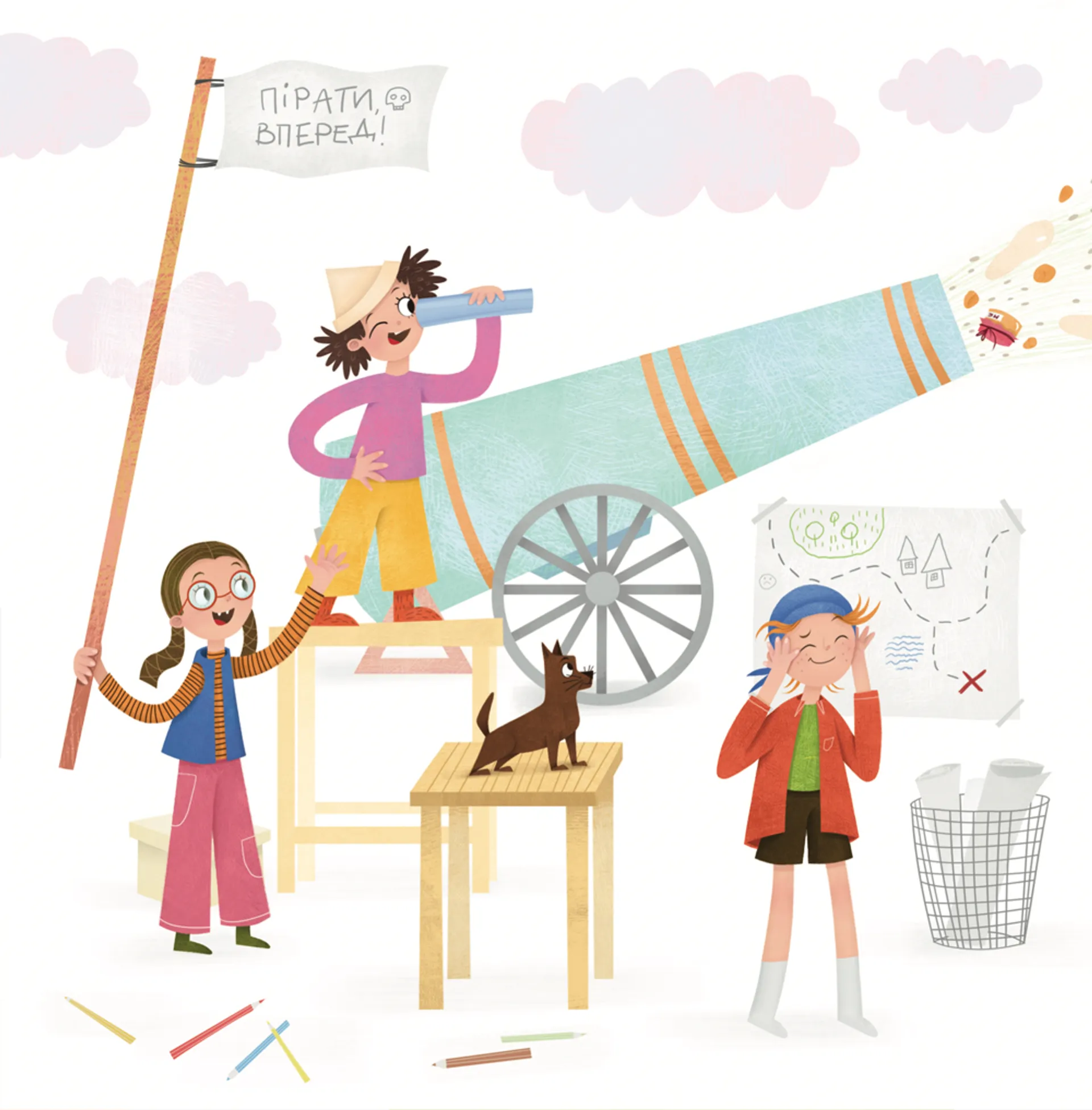 Лізла жаба по драбині