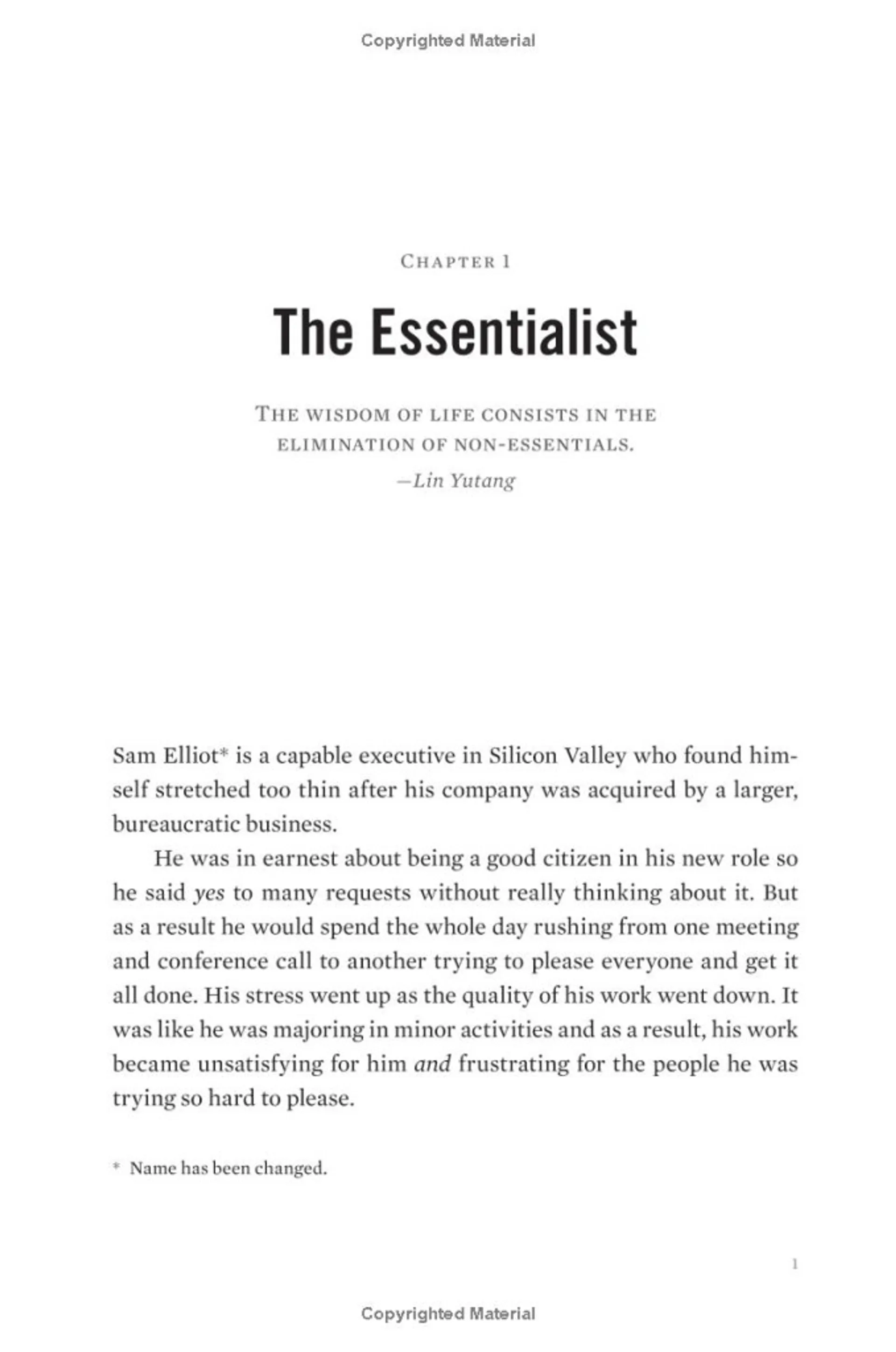 Essentialism. The Disciplined Pursuit of Less