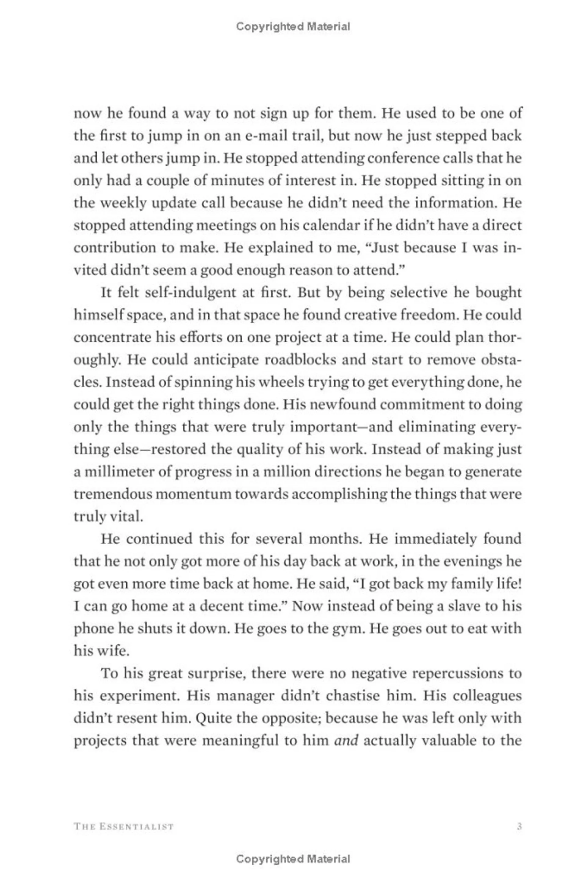 Essentialism. The Disciplined Pursuit of Less