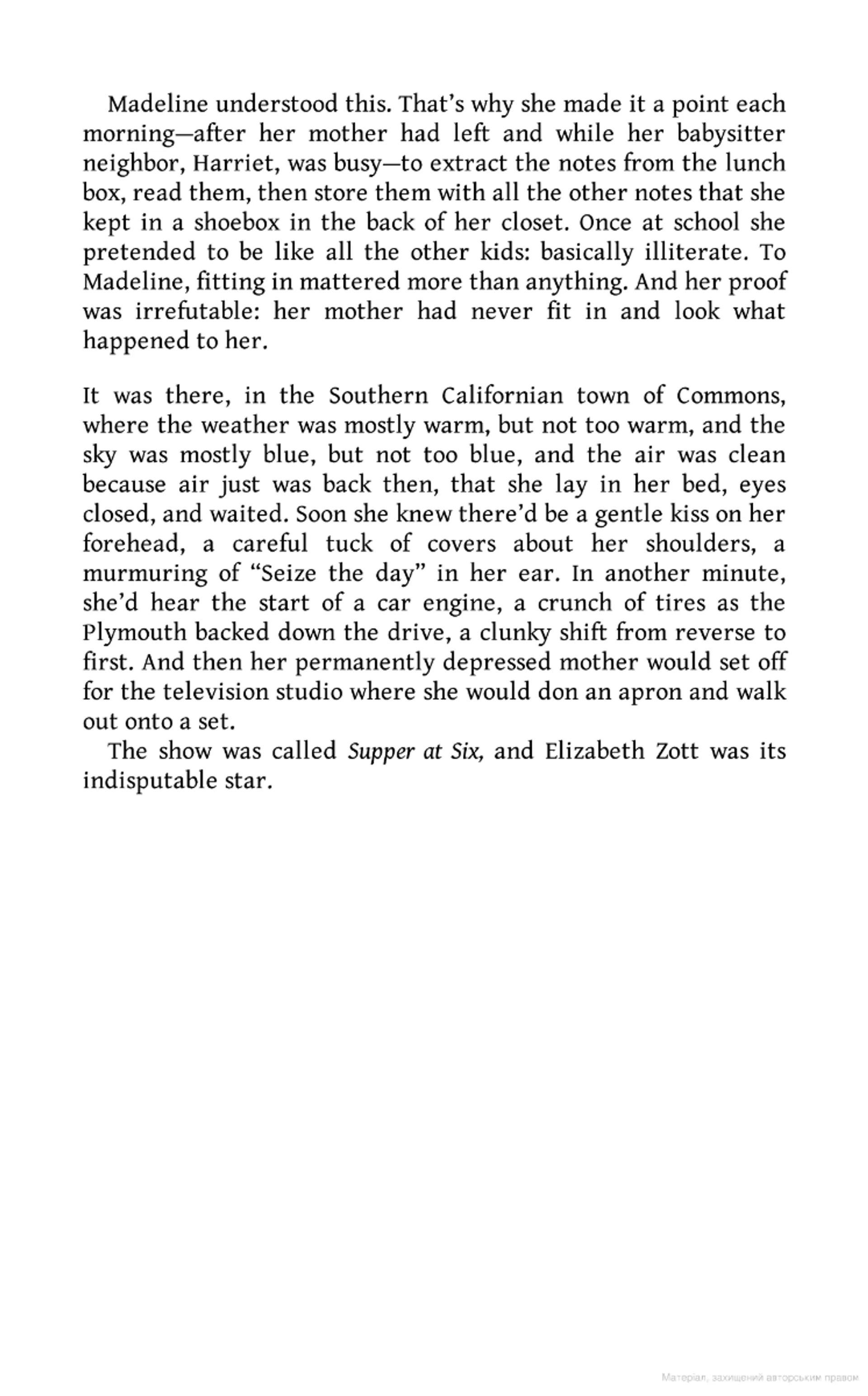 Lessons in Chemistry