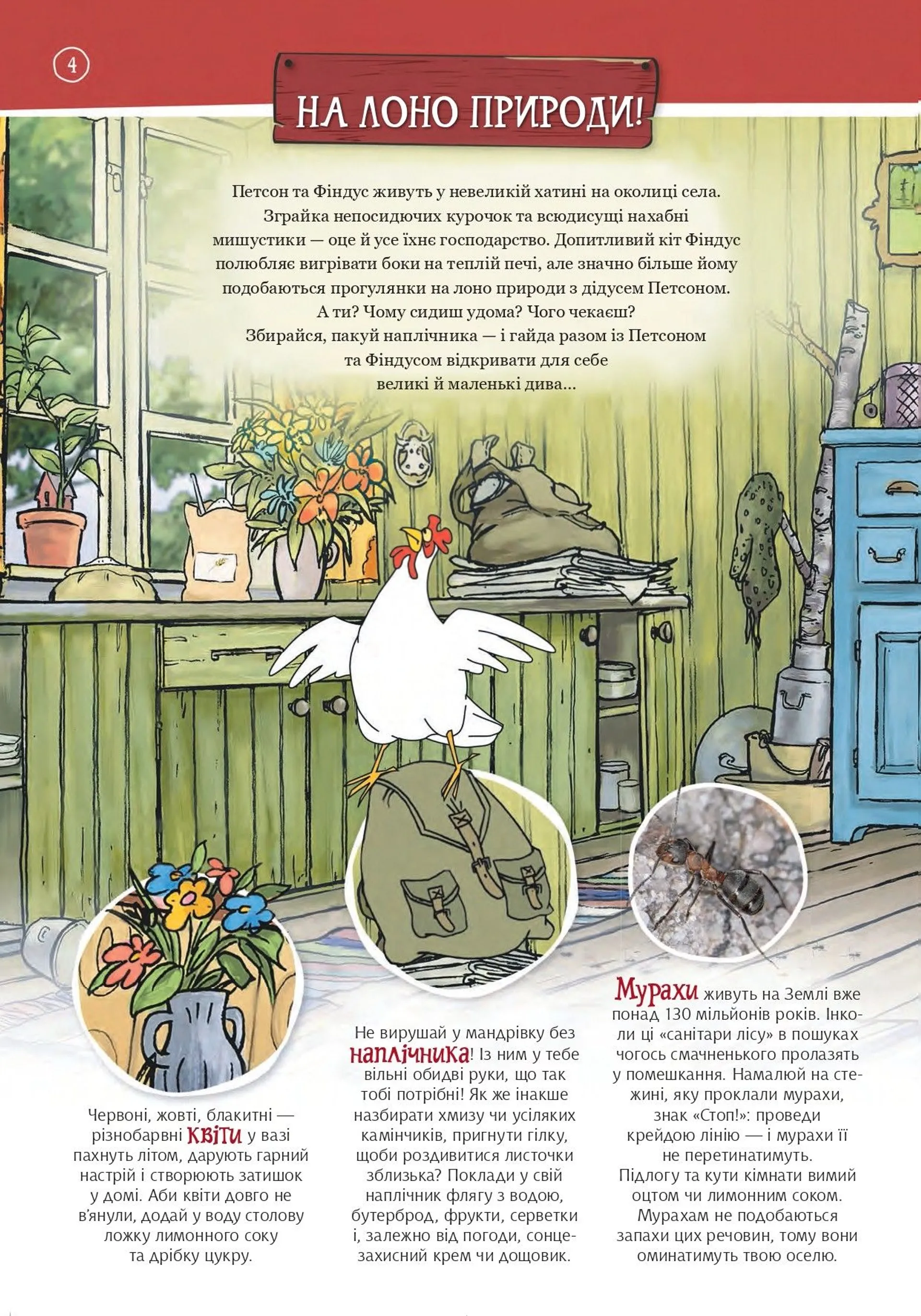 Петсон і Фіндус на природі