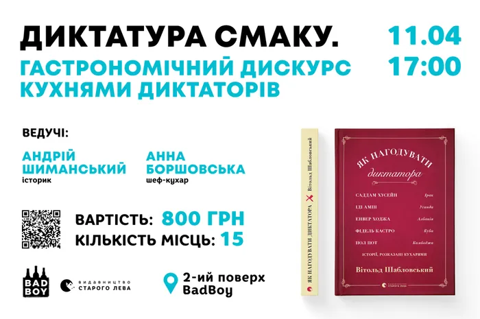 Диктатура смаку: дегустація страв за книгою Вітольда Шабловського «Як нагодувати диктатора»