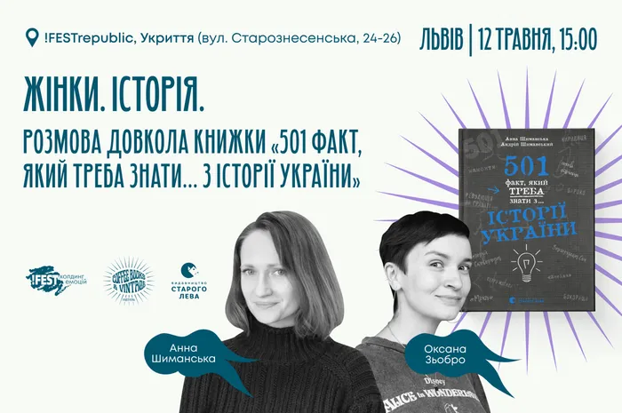 Жінки. Історія. Розмова довкола книжки «501 факт, який треба знати з історії України»