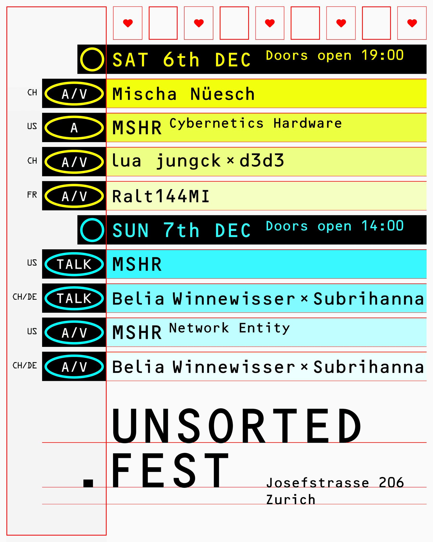 Unsorted Festival Flyer Nov 25 2013