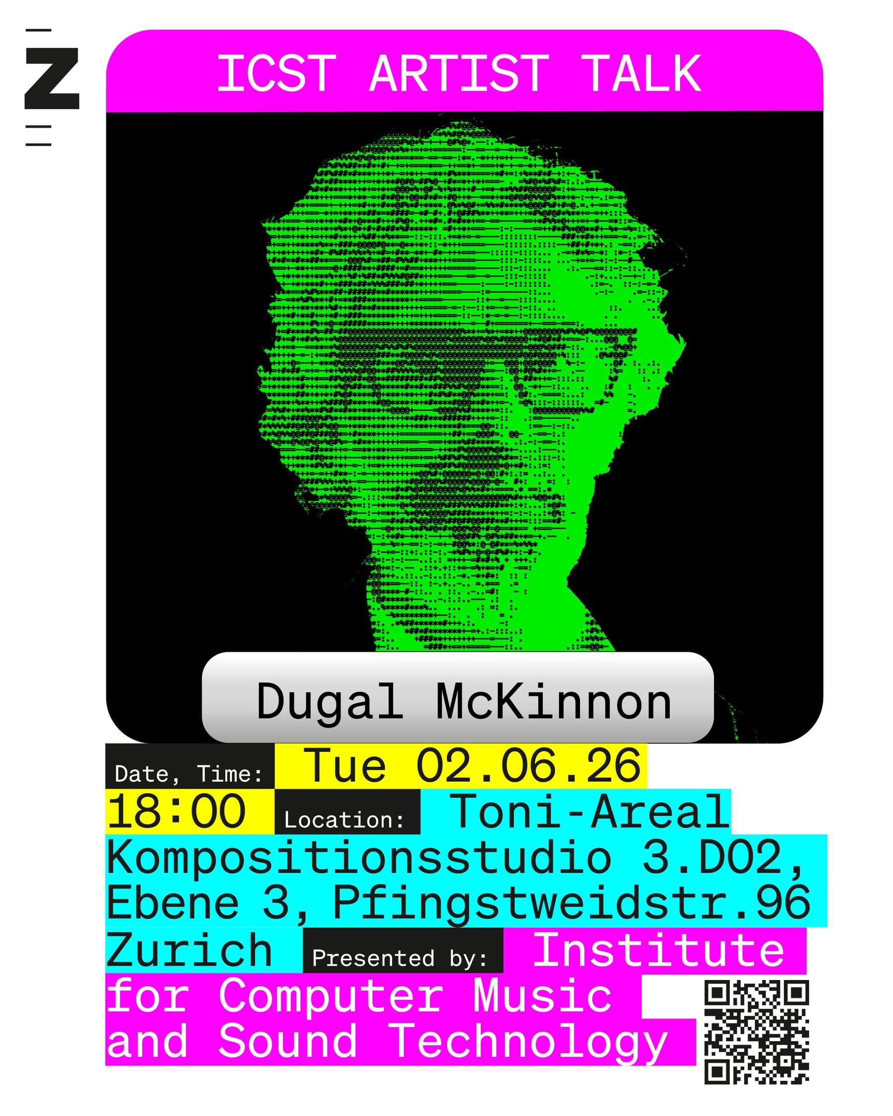 Artist Talk Dugal Mc Kinnon insta