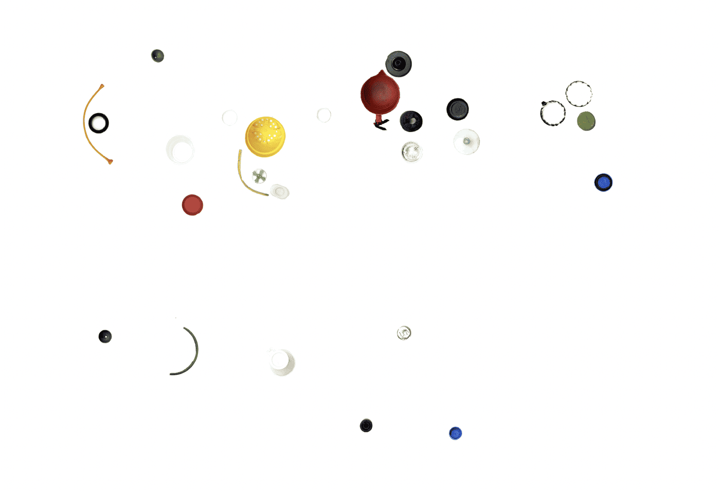 Part of score of Hardi Kurda's piece «Recycling Objects» from 20216