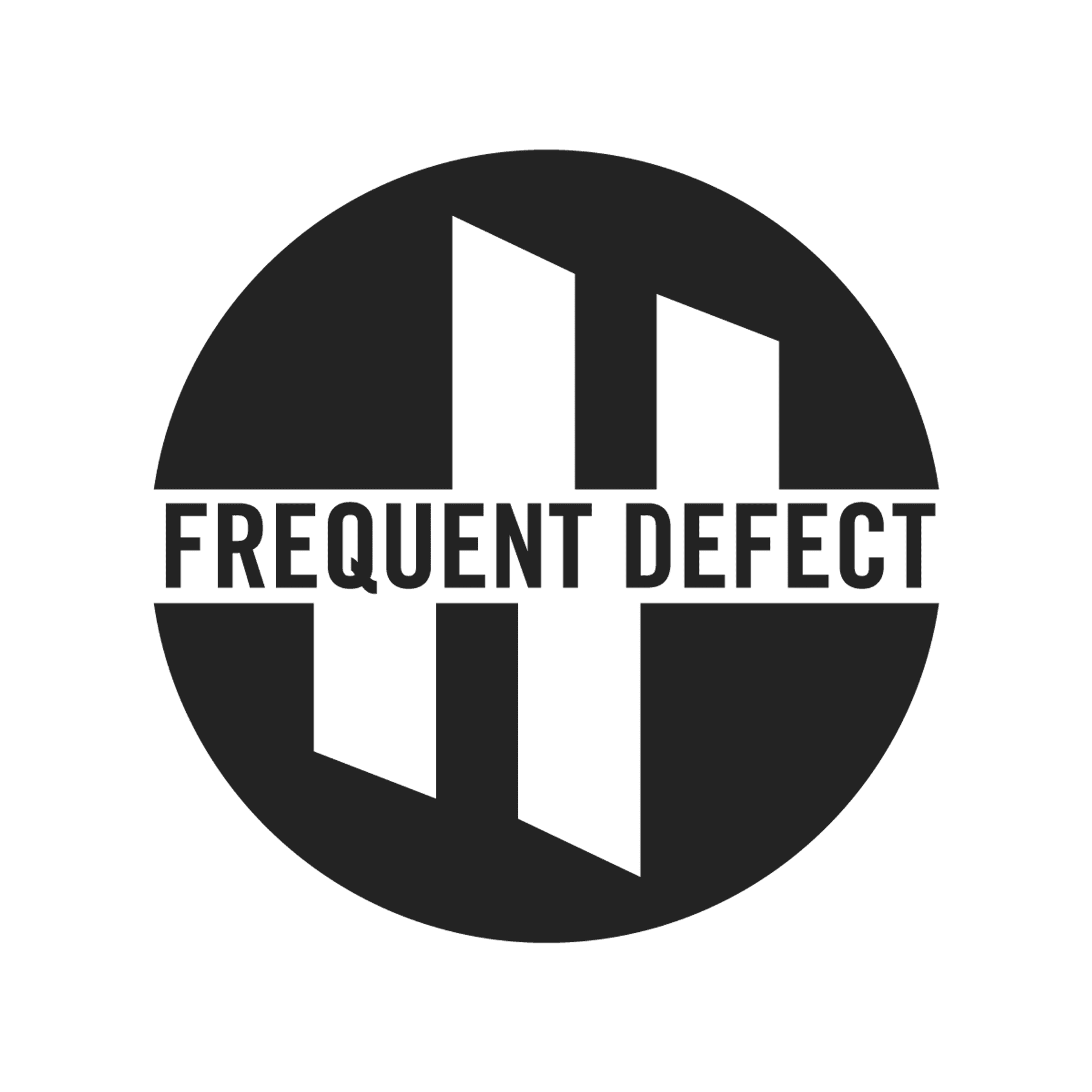 Frequent defect logo Black Transparent BG