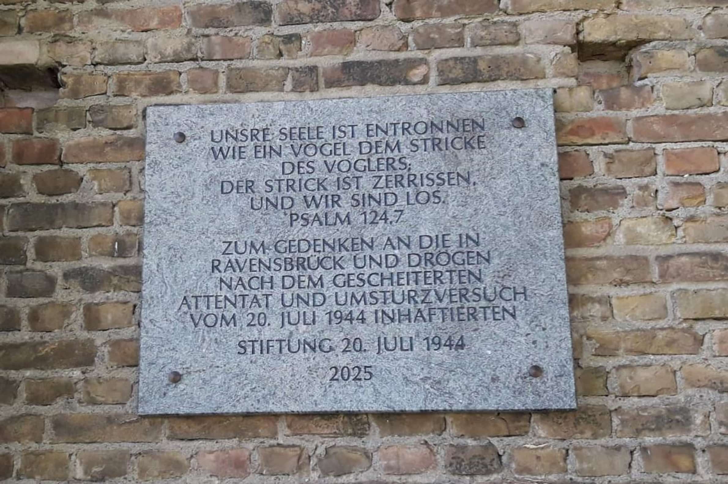 Gedenktafel der Stiftung 20. Juli 1944