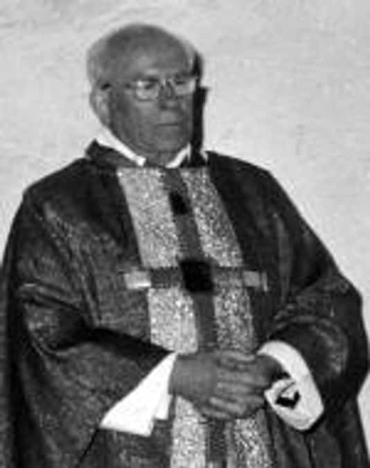 P. Odilo Braun am 20.07. 1973 anlässlich des Gottesdienstes zum 29. Jahrestag des 20. Juli 1944 in der Gedenkstätte Plötzensee Quelle: Landesarchiv Berlin P. Odilo Braun OP