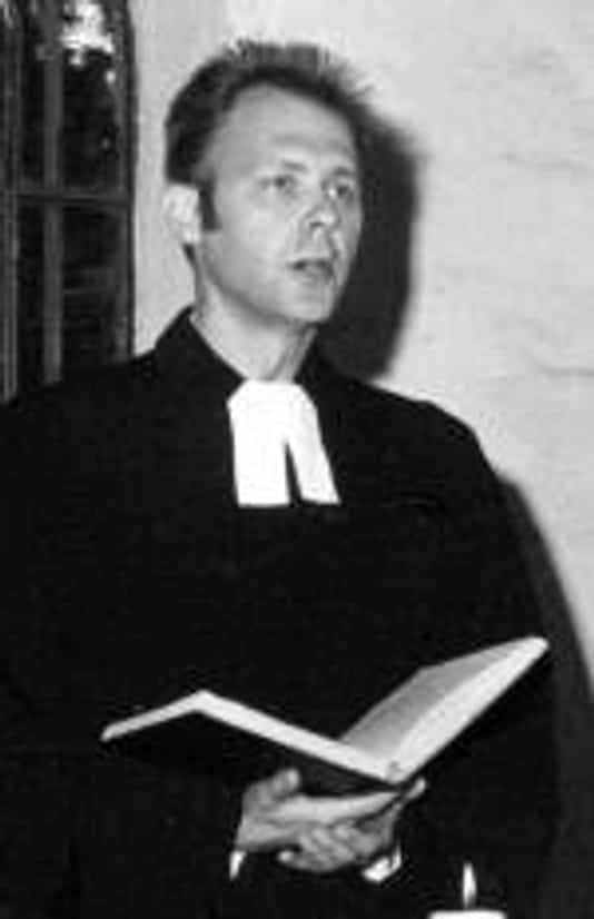 Gefängnispfarrer Bringfried Naumann am 20.07.1973 anlässlich des Gottesdienstes zum 29. Jahrestag des 20. Juli 1944 in der Gedenkstätte Plötzensee Landesarchiv Berlin Bringfried Naumann