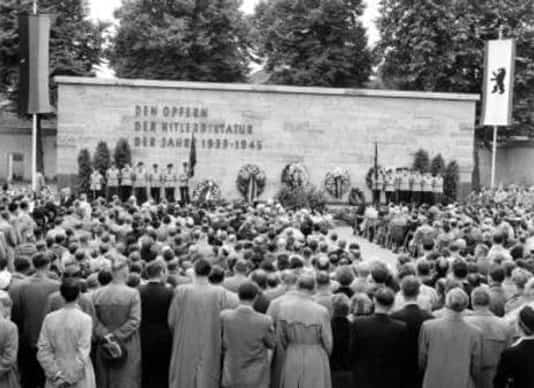 Gedenkfeier, Gedenkstätte Plötzensee, Berlin, 20.07.1954