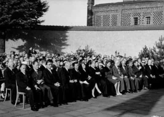 Gedenkfeier, Gedenkstätte Plötzensee, Berlin, 19.07.1956