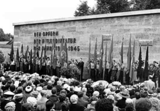 Gedenkfeier, Gedenkstätte Plötzensee, Berlin, 19.07.1959