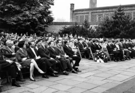 Gedenkfeier, Gedenkstätte Plötzensee, Berlin, 09.07.1964