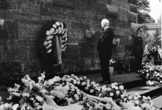 Gedenkfeier, Gedenkstätte Plötzensee, Berlin, 19.07.1964