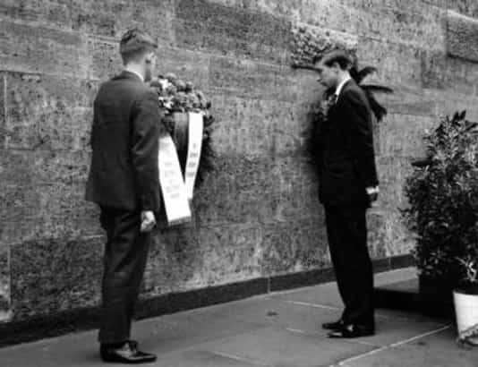 Gedenkfeier, Gedenkstätte Plötzensee, Berlin, 02.07.1965