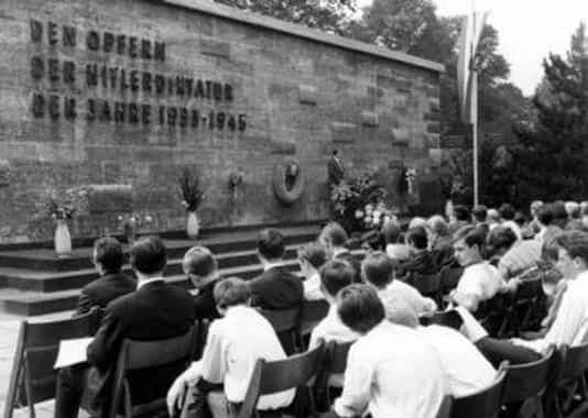 Gedenkfeier, Gedenkstätte Plötzensee, Berlin, 12.07.1967