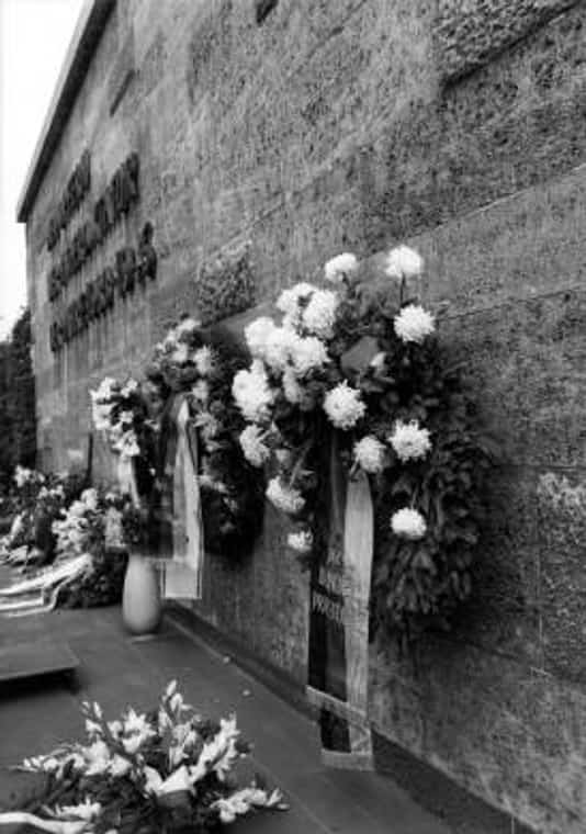 Gedenkfeier, Gedenkstätte Plötzensee, Berlin, 19.07.1969