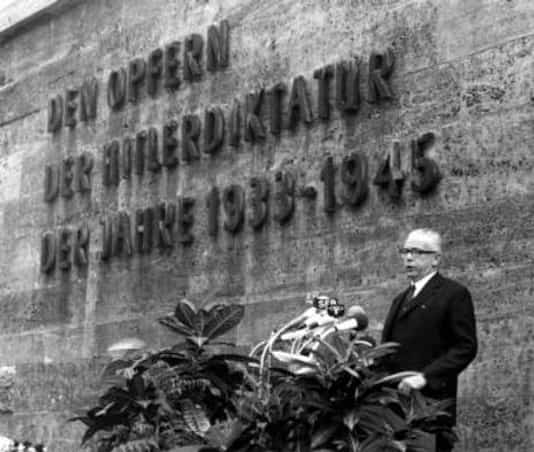 Gedenkfeier, Gedenkstätte Plötzensee, Berlin, 19.07.1969