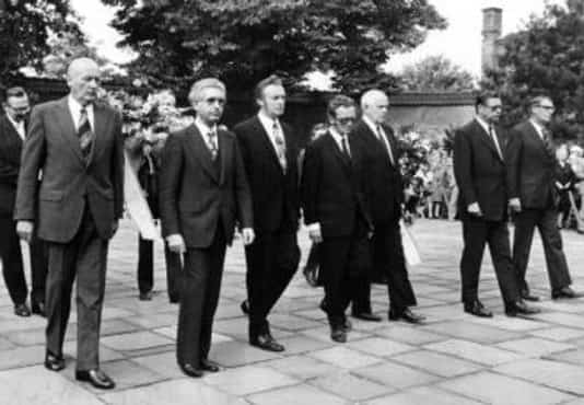 Gedenkfeier, Gedenkstätte Plötzensee, Berlin, 20.07.1973