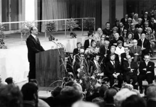 Gedenkfeier, Plenarsaal des Reichstagsgebäudes, Berlin, 19.07.1974