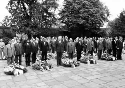 Gedenkfeier, Gedenkstätte Plötzensee, Berlin, 20.07.1976