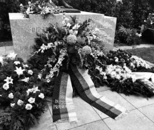 Gedenkfeier, Ehrenhof der Gedenk- und Bildungsstätte Stauffenbergstraße, Berlin, 20.07.1976