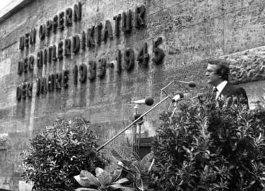 Gedenkfeier, Gedenkstätte Plötzensee, Berlin, 20.07.1977