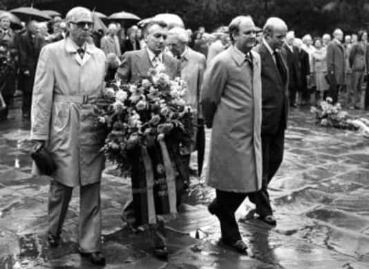 Gedenkfeier, Gedenkstätte Plötzensee, Berlin, 20.07.1978