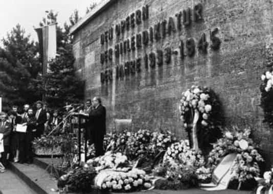 Gedenkfeier, Gedenkstätte Plötzensee, Berlin, 20.07.1981