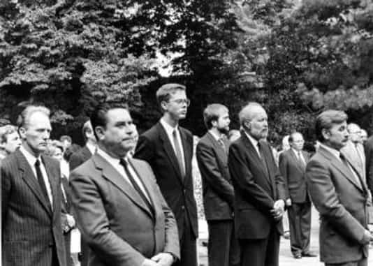 Gedenkfeier, Gedenkstätte Plötzensee, Berlin, 20.07.1988