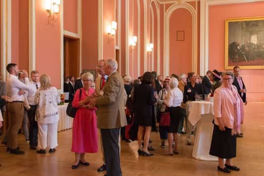 74. Jahrestag, Empfang im Roten Rathaus