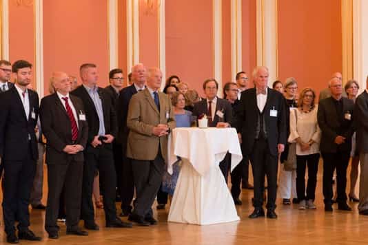 74. Jahrestag, Empfang im Roten Rathaus