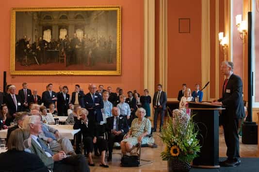 75. Jahrestag, Empfang im Roten Rathaus