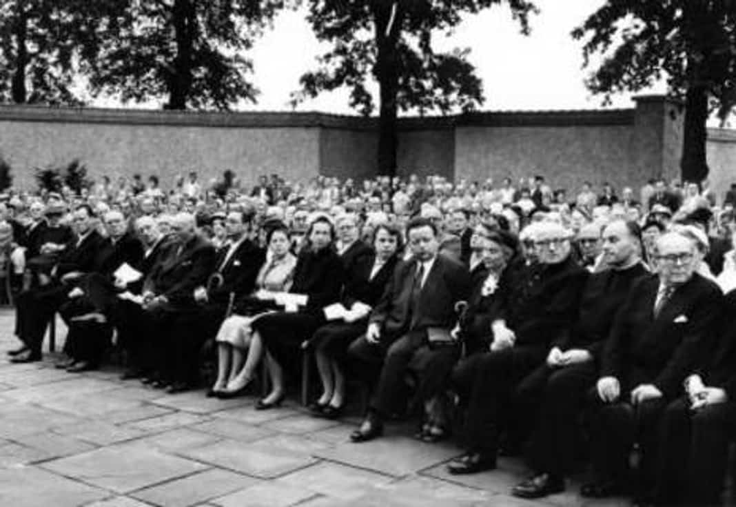 Gedenkfeier, Gedenkstätte Plötzensee, Berlin, 19.07.1955