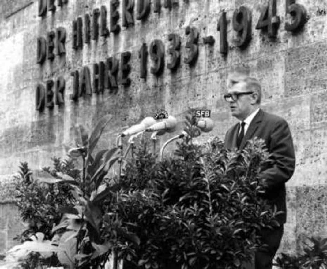 Gedenkfeier, Gedenkstätte Plötzensee, Berlin, 19.07.1966