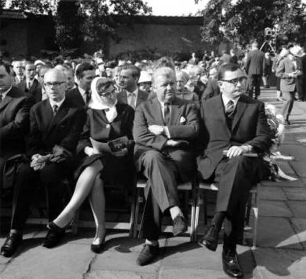 Gedenkfeier, Gedenkstätte Plötzensee, Berlin, 19.07.1968