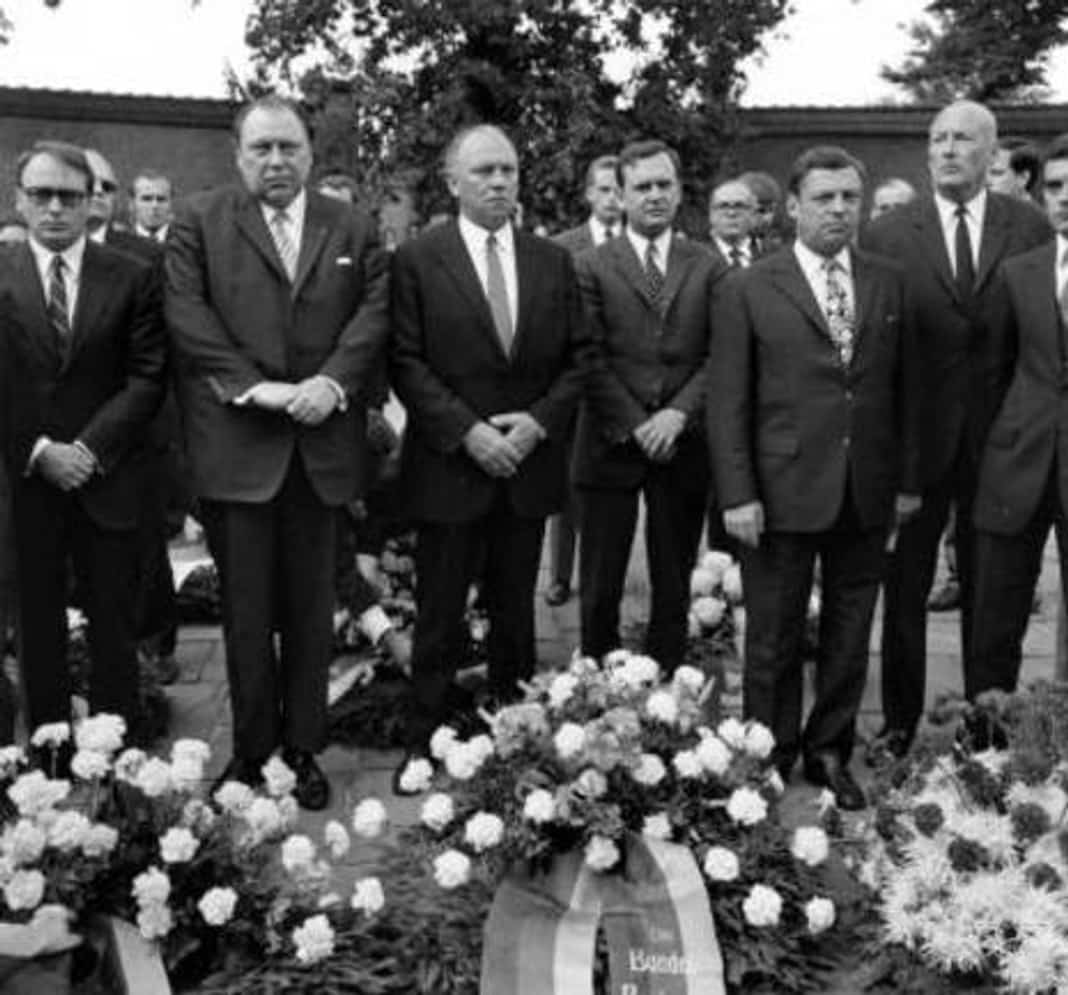 Gedenkfeier, Gedenkstätte Plötzensee, Berlin, 19.07.1971