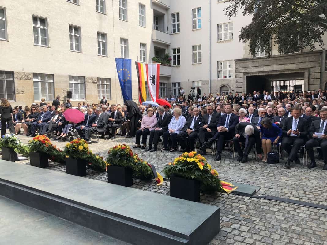 Gedenkfeier im Ehrenhof der Gedenkst&auml;tte Deutscher Widerstand am 20. Juli 2019